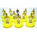 Subbuteo Andrew Table Soccer Brazil 1986 World Cup Team on Classic Hasbro bases